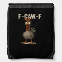 F-Caw-F Chicken Retro Classic Drawstring Bag