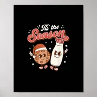 Tis Season Retro 70s 80s Vintage Groovy Cute Poster