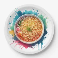 A Bowl of Ramen Noodles Paper Plates