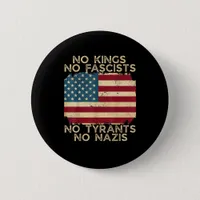 No Kings In America No Fascists We The People Poli Button