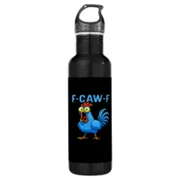 F-Caw-F Graphic Gear Creative Design Stainless Steel Water Bottle