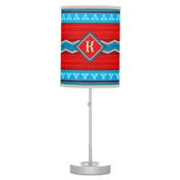 Southwest River Canyon Red Turquoise Personalized Table Lamp