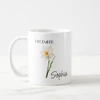  December Flower Personalized Coffee Mug