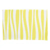 Yellow White Waves Cabana Stripe Pillow Case