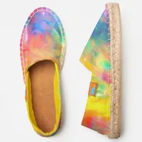 [Painter's Cloth] Distressed Rainbow Tie-Dye Espadrilles