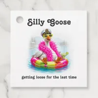 Silly Goose Getting Loose Lake Bachelorette Party Favor Tags