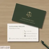 Simple Stylish Law Firm Business Card