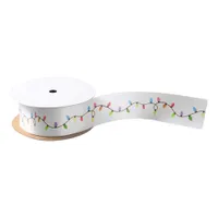 Christmas Lights Satin Ribbon