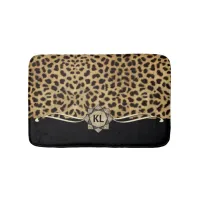 Cheetah Rosette Monogram CRMX Bath Mat