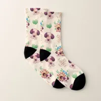 Adorable Dog Pattern  Socks