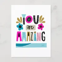  Inspiring Hand Lettered Quote Poster Postcard