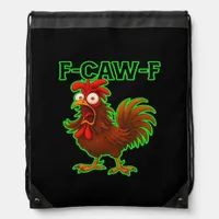 F-Caw-F Chicken Classic Retro Graphic Drawstring Bag