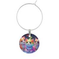 Enchanted Christmas Glow Wine Charm