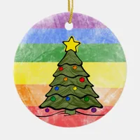 Christmas Tree | Rainbow Ornament | Names and Year