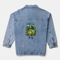 Leprechaun And Beer Denim Jacket