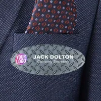 Custom Logo or Photo Employee Job Title & Name Tag