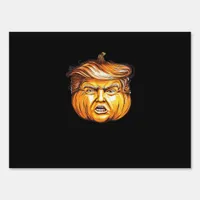 Funny Halloween Pumpkin Political Parody Donald Tr Sign