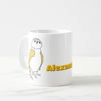 Mug - Owls with Yellow Wings and Name