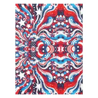 Red, White and Blue Stars and Stripes Patriotic Tablecloth