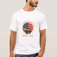 No Kings In America Since 1776 US Flag Patriotic  T-Shirt