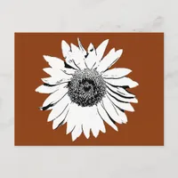 Postcard - Sunflower Blossom to Color