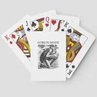 Goblin Mode Goblincore Vintage Aesthetic Funny Off Poker Cards