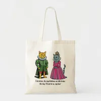 Cats of History Tudor Times, Royal mouser Kitten Tote Bag