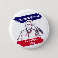 Elizabeth Warren for President 2020 Election Button