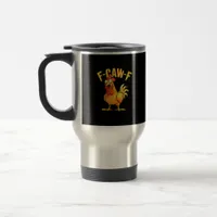 Funny F-Caw-F Chicken – Hilarious Crow Graphic Hum Travel Mug