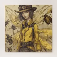 Steampunk Insect Lady Jigsaw Puzzle