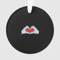 Skeleton Heart Hands Classic & Basic Halloween Ornament