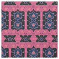 Pink Stylish Chic Modern Geometric Pattern Fabric