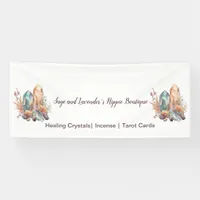 Crystals and Flowers Your Business Name Banner