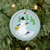 Ornament - Snowman in Snowglobe