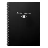 Tis The Season Football Mom Game Day Touchdown Sea Notebook