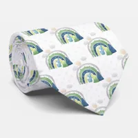 Watercolor Rainbow Pattern Neck Tie
