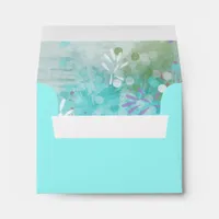 Abstract floral insert Stationery Colored Envelope