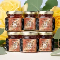 Elegant 8th Bronze Wedding Anniversary Celebration Honey Jar Favors
