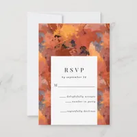 Modern Sophisticated Terracotta Boho Wedding RSVP