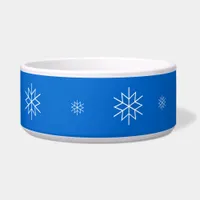 Bowl - White Snowflakes