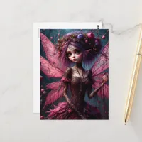 An adorable Pink Fairy  Postcard