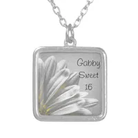 Yellow Floral Highlights Sweet 16 Necklace