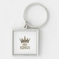 No Kings In America Vintage Graphic Keychain