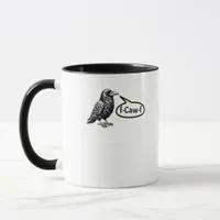 F-Caw-F Funny Crow Raven Pun F-Off Subtle F-Bomb Mug