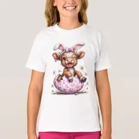 Adorable Easter Bunny Calf T-Shirt