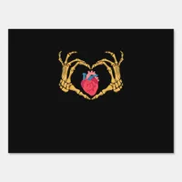 Skeleton Hand Heart Anatomy Cardiac Cvicu Nurse Sign