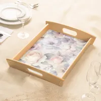 Elegant Rose Blossoms Serving Tray