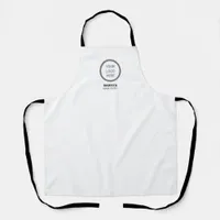 Minimalist Custom Logo Branded Professional Staff  Apron