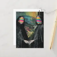 The Women With Blurred Faces Postcard