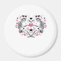 Skeleton Heart Hands Classic Viral Magnet